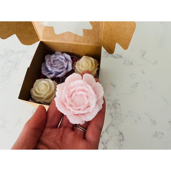 Floral Goats Milk Soap, Hostess Gift Set, Mothers Day, Valentines Day - Picture 5 of 7